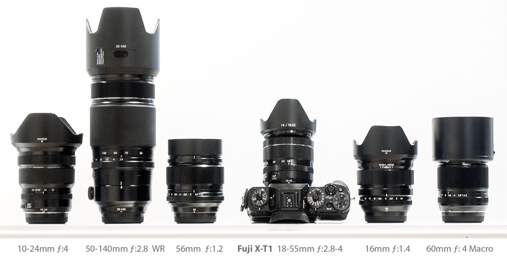 My Fuji X-T1 and lenses