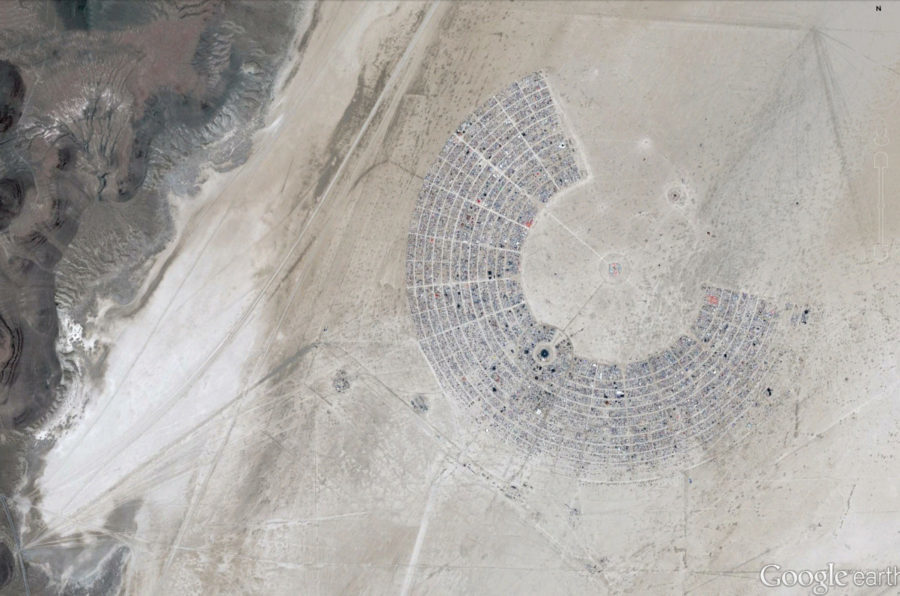 Google Earth aerial Burning Man 2015