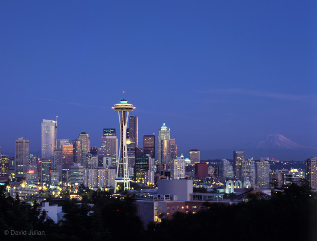 Seattle Skyline at Dusk